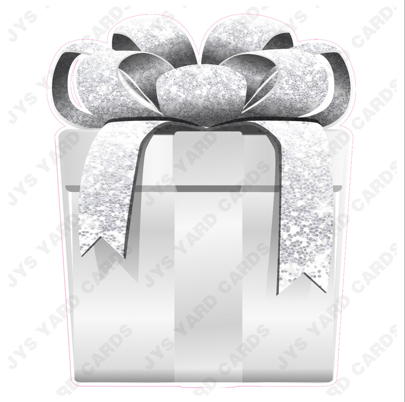 PRESENT: WHITE w/ WHITE BOW