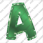 Single Letters: 18” Bouncy Metallic Green