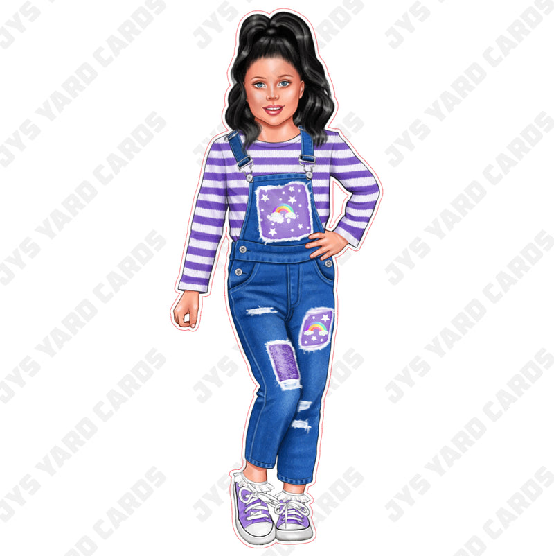 LIGHT CHILD: PURPLE OVERALLS