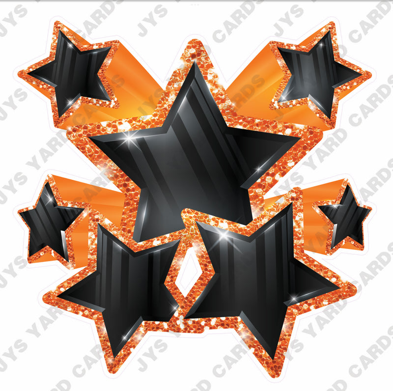 SHOOTING STARS: BLACK & ORANGE