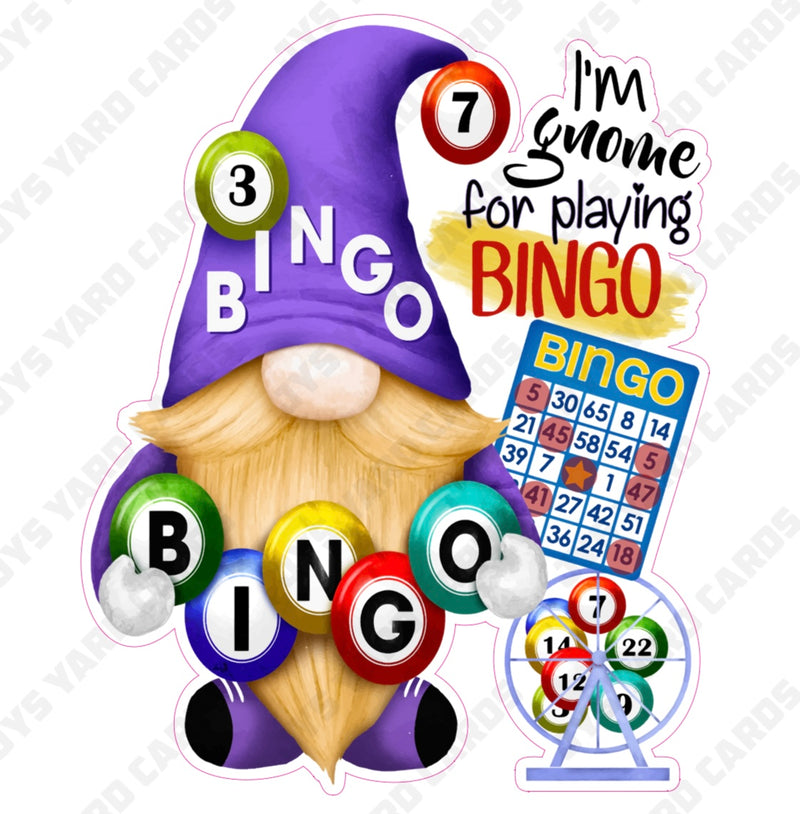 BINGO GNOME - Yard Card Signs by JYS International