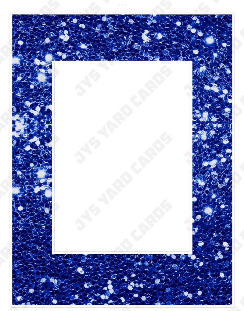 GLITTER HBD PHOTO FRAME: BLUE