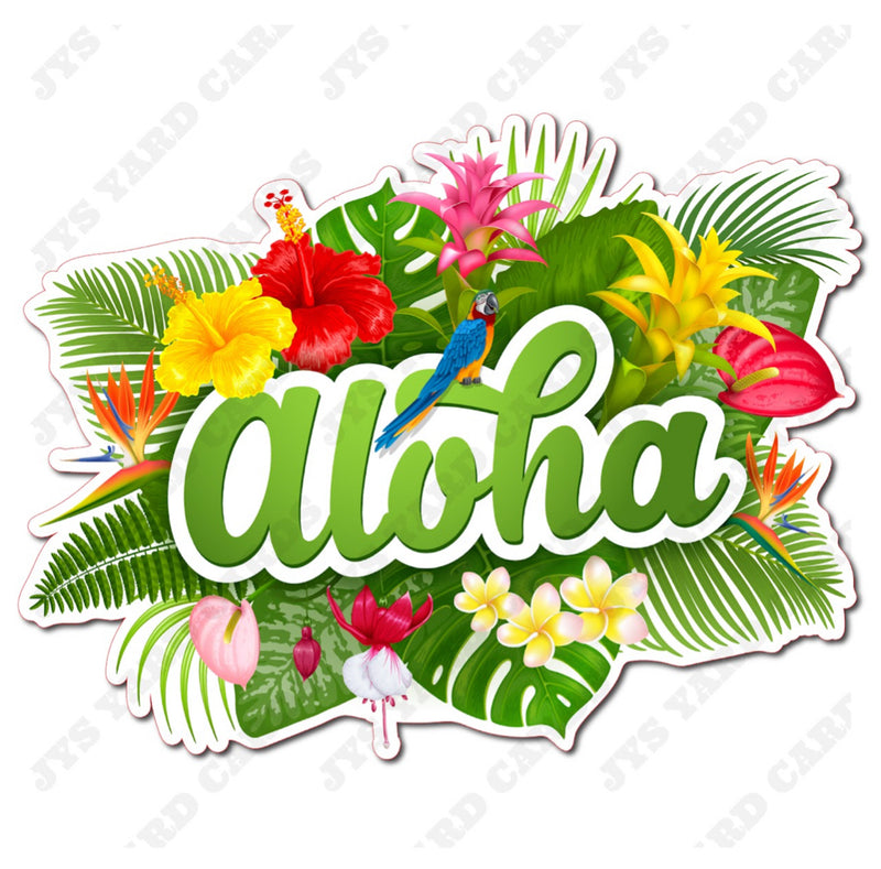 ALOHA 7 - Yard Card Signs by JYS International