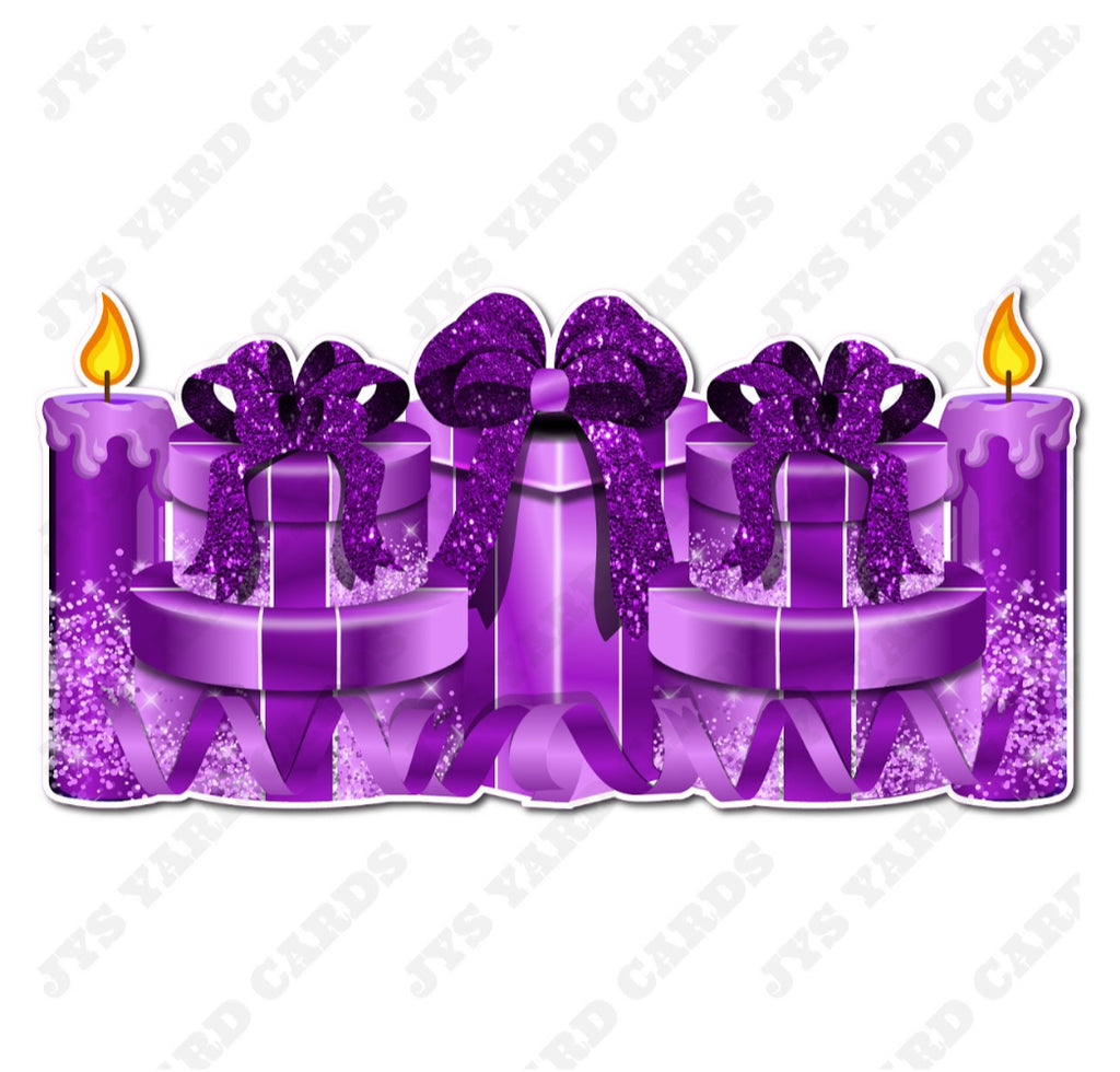 GIFT PANEL: PURPLE - Yard Card Signs by JYS International