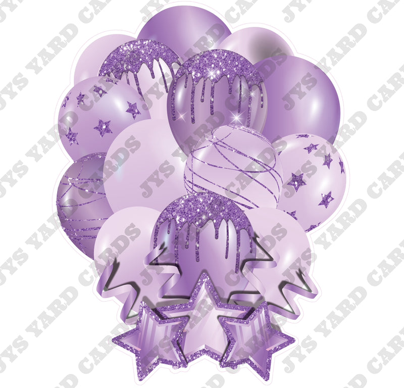 SINGLE JAZZY SOLID BALLOON: LAVENDER