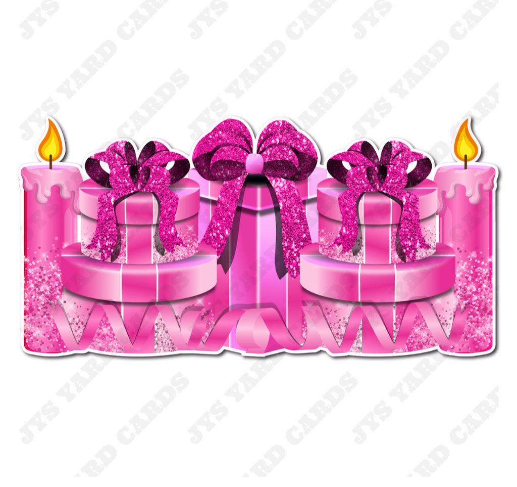 GIFT PANEL: PINK - Yard Card Signs by JYS International