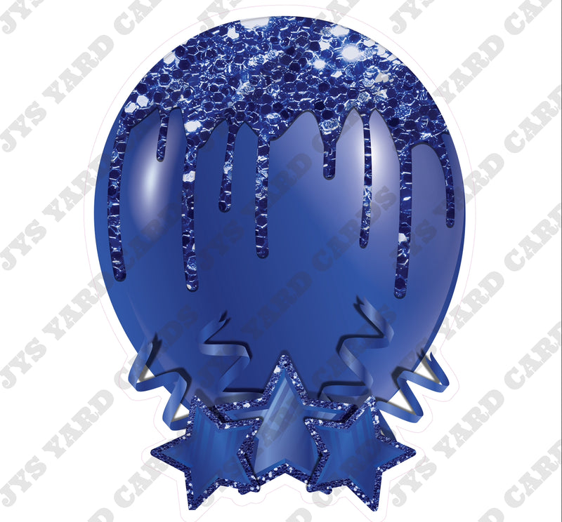 INDIVIDUAL BALLOON: DARK BLUE - Yard Card Signs by JYS International