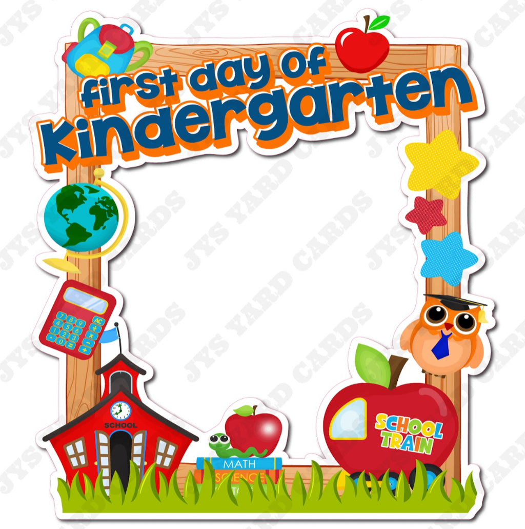 1st DAY OF KINDER FRAME 2 - Yard Card Signs by JYS International