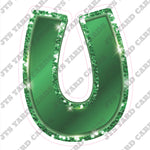 Single Letters: 18” Bouncy Metallic Green