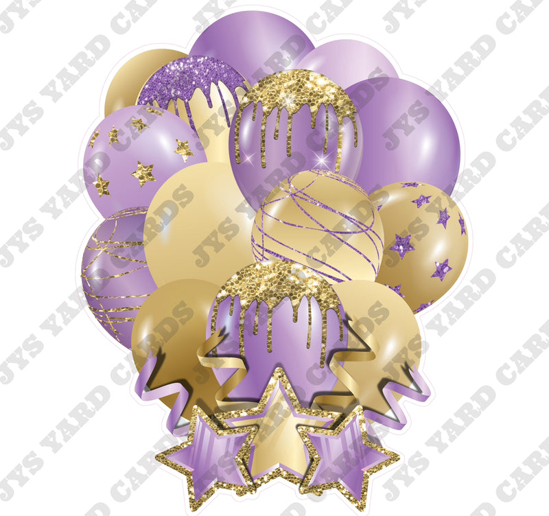 SINGLE JAZZY SOLID BALLOON: LIGHT PURPLE - Yard Card Signs by JYS International