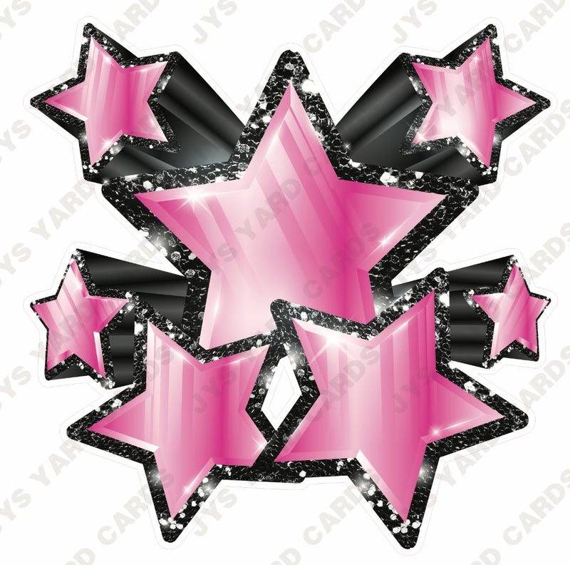 SHOOTING STARS: PINK & BLACK