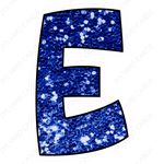 Single Letters: 12” Bouncy Glitter Blue