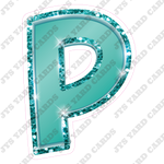 Single Letters: 12” Bouncy Metallic Teal