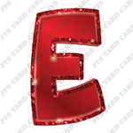 Single Letters: 12” Bouncy Metallic Red