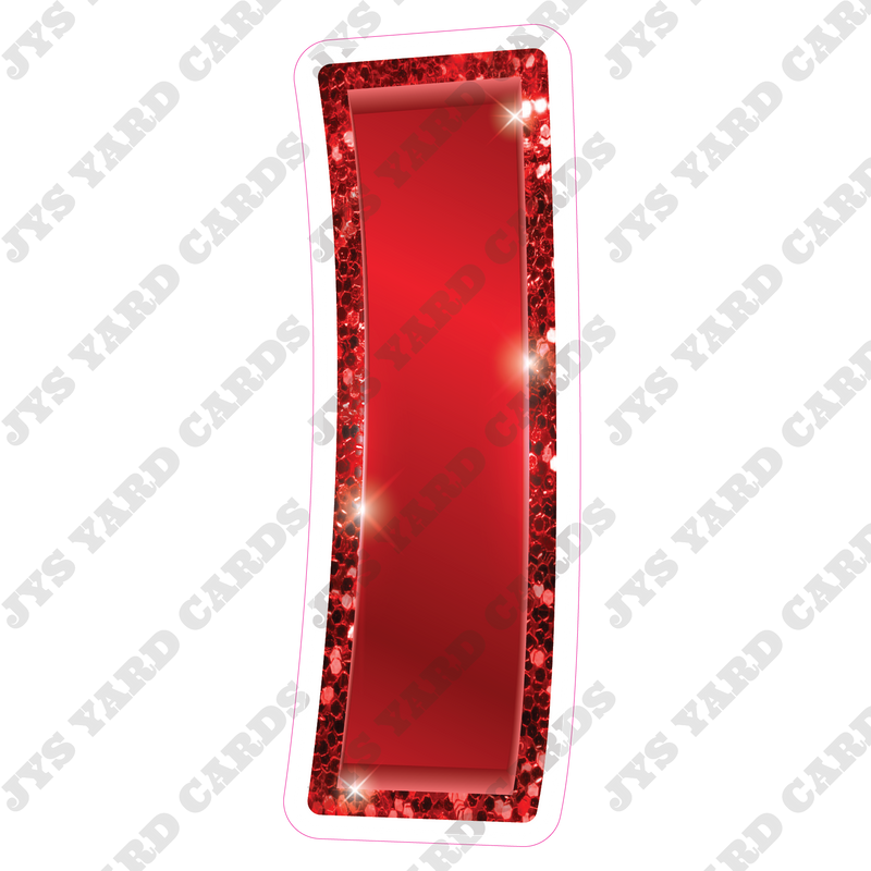 Single Letters: 18” Bouncy Metallic Red