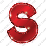 Single Letters: 23” Bouncy Metallic Red
