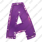 Single Letters: 18” Bouncy Metallic Purple