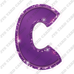 Single Letters: 18” Bouncy Metallic Purple