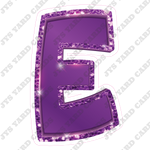 Single Letters: 18” Bouncy Metallic Purple