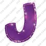 Single Letters: 18” Bouncy Metallic Purple