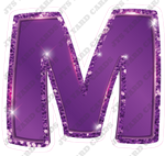 Single Letters: 18” Bouncy Metallic Purple - Yard Card Signs by JYS International