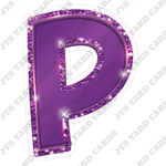 Single Letters: 18” Bouncy Metallic Purple