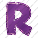 Single Letters: 18” Bouncy Metallic Purple