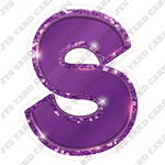 Single Letters: 18” Bouncy Metallic Purple