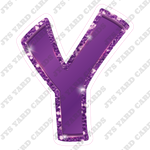 Single Letters: 18” Bouncy Metallic Purple