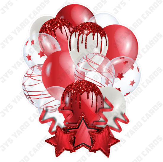 SINGLE JAZZY BALLOON: Red