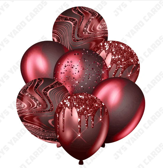 SINGLE JAZZY BALLOON: Red