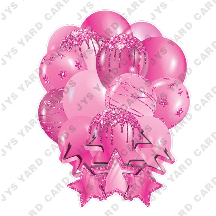 SINGLE JAZZY SOLID BALLOON: PINK