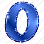 Single Numbers: 23” Bouncy Metallic Blue - Yard Card Signs by JYS International