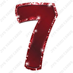 Single Numbers: 23” Bouncy Metallic Burgundy - Yard Card Signs by JYS International