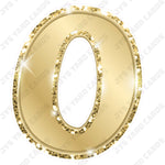 Single Numbers: 23” Bouncy Metallic Gold - Yard Card Signs by JYS International