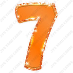 Single Numbers: 23” Bouncy Metallic Orange - Yard Card Signs by JYS International