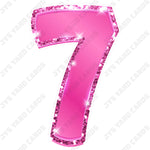 Single Numbers: 23” Bouncy Metallic Pink - Yard Card Signs by JYS International