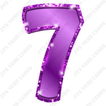 Single Numbers: 23” Bouncy Metallic Purple