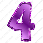 Single Numbers: 23” Bouncy Metallic Purple
