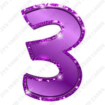 Single Numbers: 23” Bouncy Metallic Purple