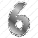 Single Numbers: 23” Bouncy Metallic Silver - Yard Card Signs by JYS International