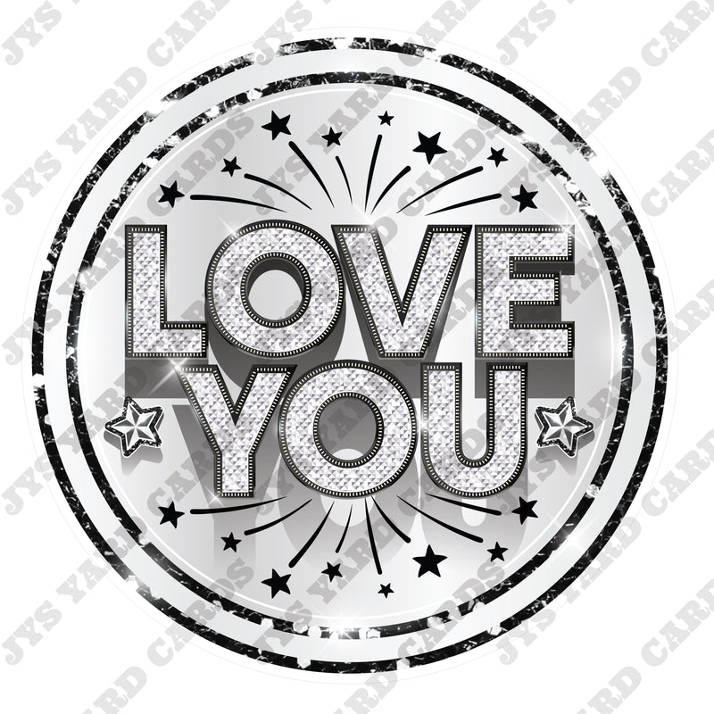 LOVE YOU: WHITE - Yard Card Signs by JYS International