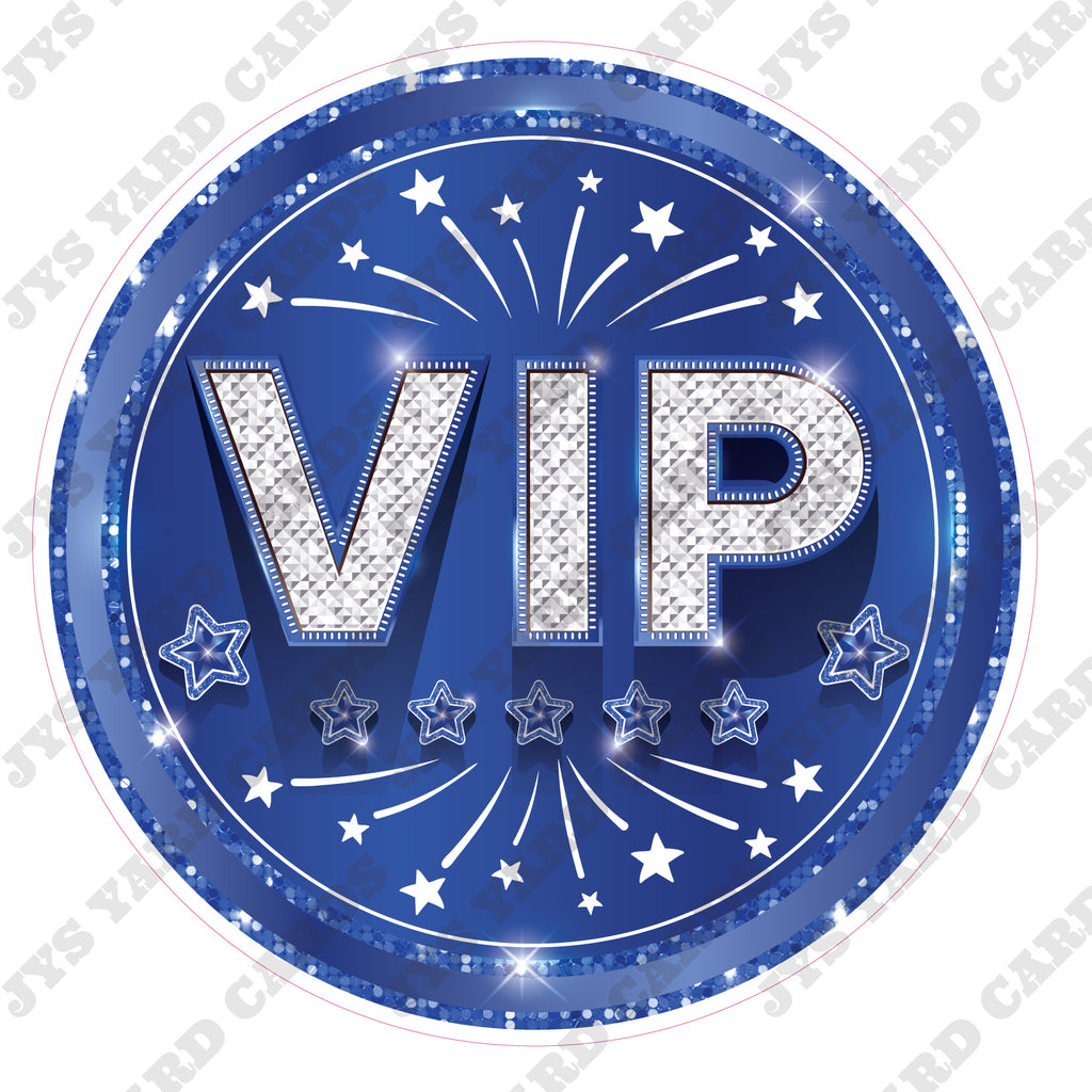 VIP: BLUE - Yard Card Signs by JYS International