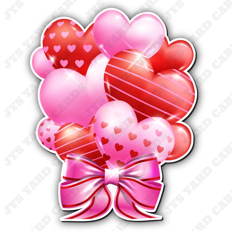BALLOON HEARTS: RED & PINK SINGLE