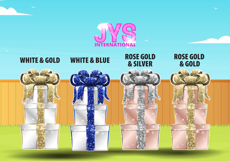 PICK (4): 4FT TALL JAZZY GIFT BOXES