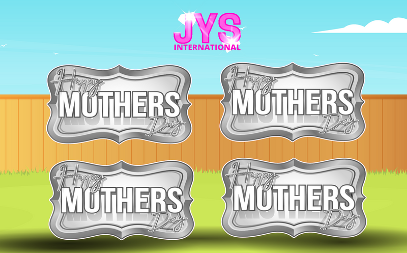 SILVER MOTHER'S DAY: (4) PACK CENTERPIECES