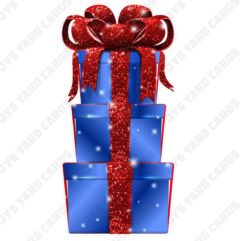 JAZZY GIFT BOX: BLUE & RED