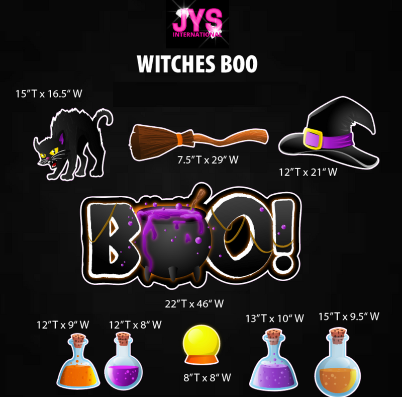 WITCHES BOO: HALF SHEET