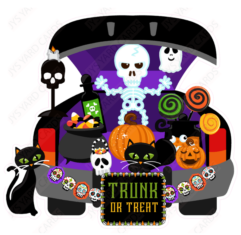 TRUNK OR TREAT 1 - Yard Card Signs by JYS International