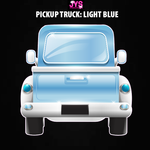PICKUP TRUCK: LIGHT BLUE